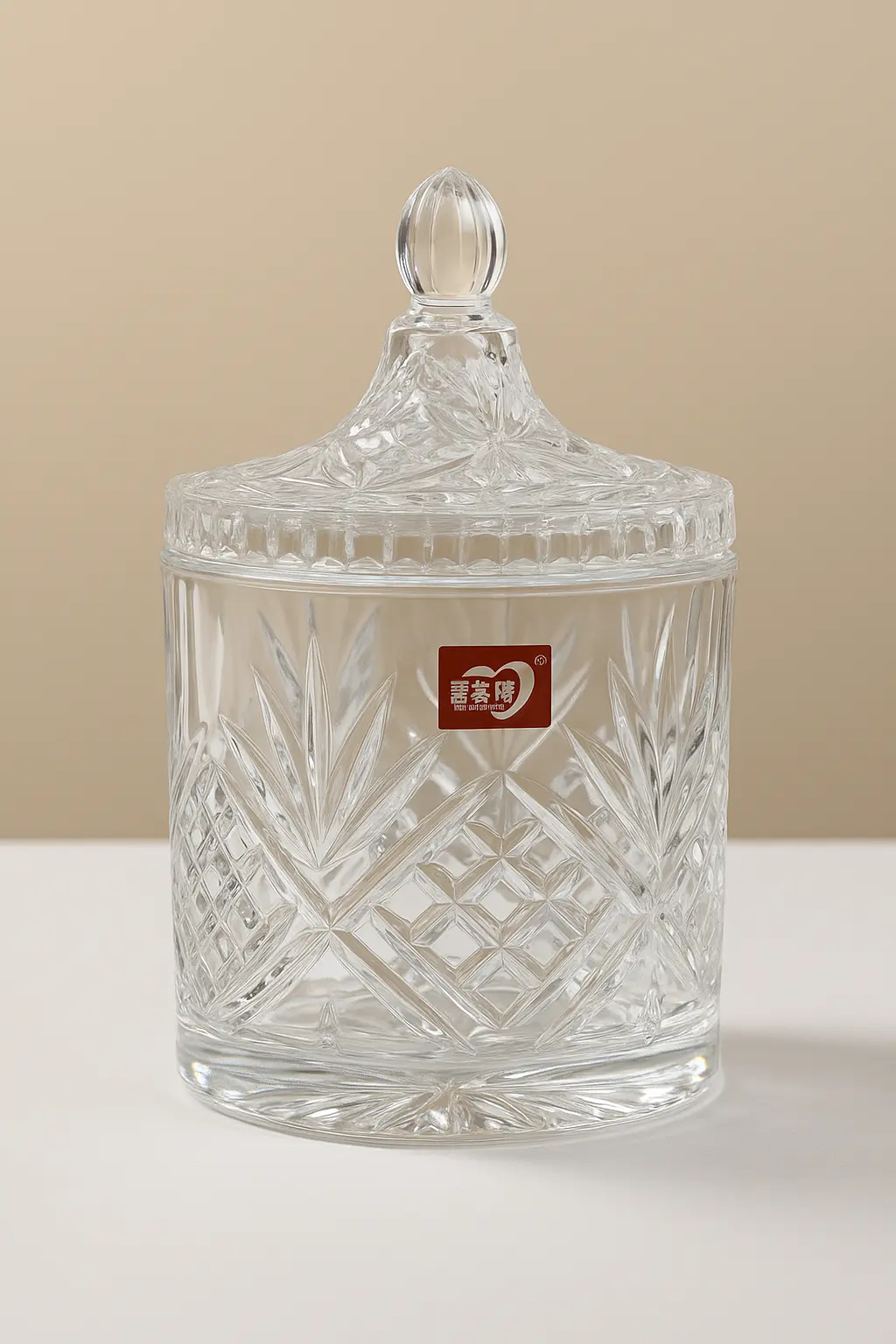 Crystal Elegance Storage Jar