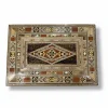 Premium 3-Piece Wooden Mosaic Decorative Box Set with Velvet Interior