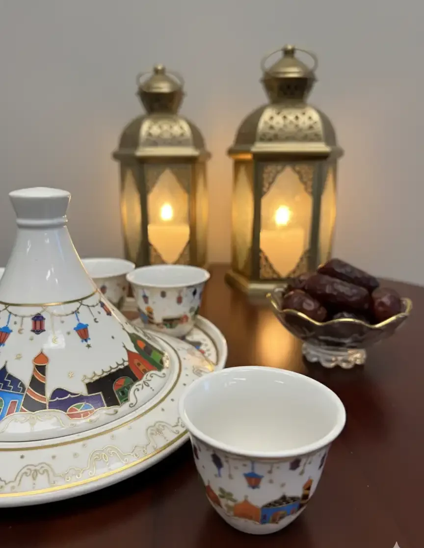 Ramadan luxury arabic coffee serving set - Image 2