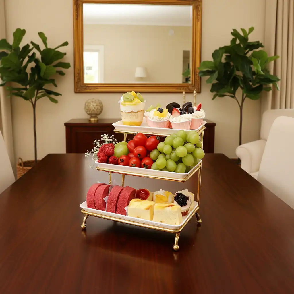 Gold Horizon Dessert Stand - Image 2