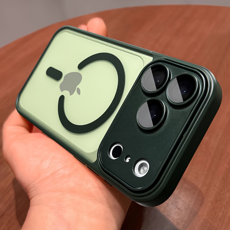 Phone Case - Luxury Magnetic Wireless Charge Phone Case Suitable for Iphone 17 Pro Max Air 16 15 14 13 12 11 Pro Max Plus Matte Translucent Hard Back Armor Shockproof Camera Lens Protection Cover - Image 6