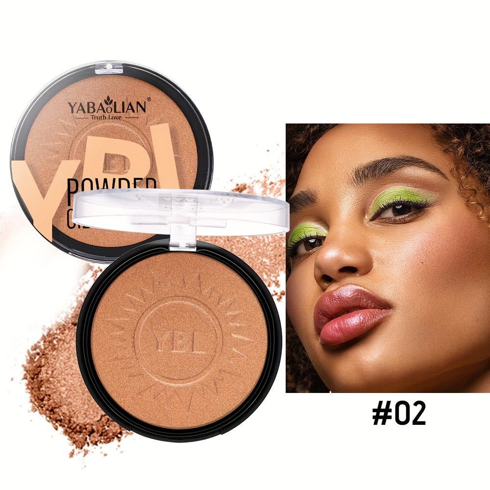 YABAOLIAN/Comely Wheat Pearlescent Powder with Glitter Fantastic Contouring colors Highlighter Finishing Powder - Image 5