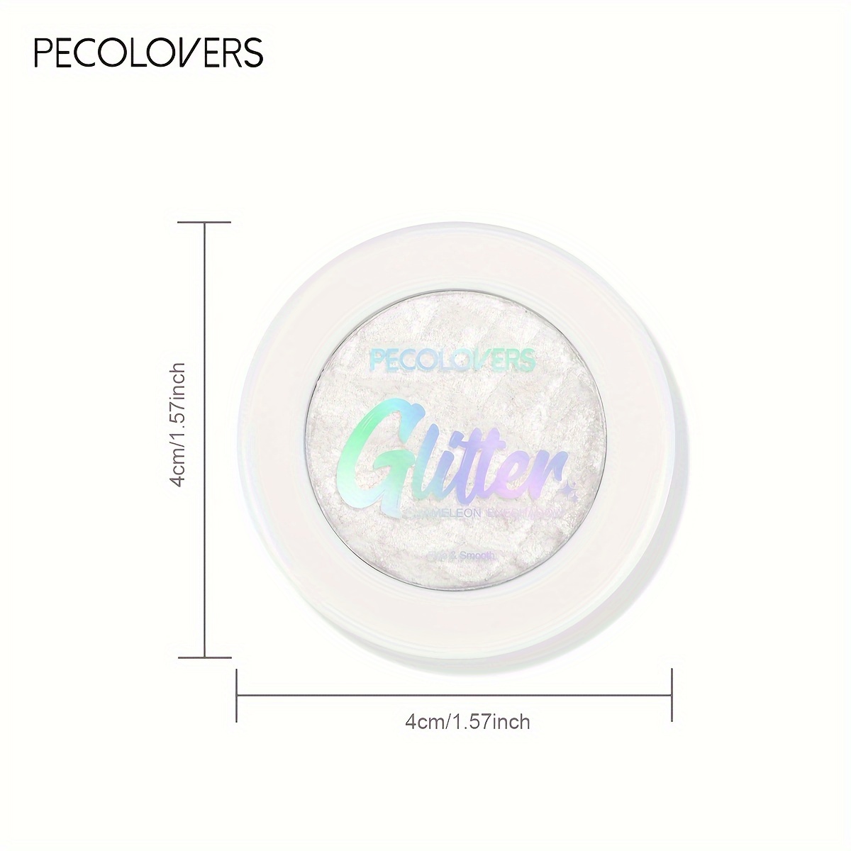 PECOLOV Comely Single-Shade Highlighter Shadow – Easy, Sparkling Finish - Image 6