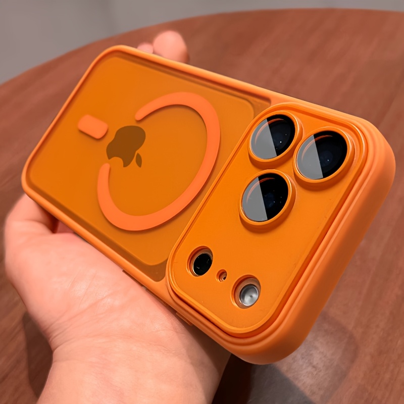 Phone Case - Luxury Magnetic Wireless Charge Phone Case Suitable for Iphone 17 Pro Max Air 16 15 14 13 12 11 Pro Max Plus Matte Translucent Hard Back Armor Shockproof Camera Lens Protection Cover