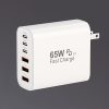 65W Fast USB-C Wall Charger – 6-Port Power Adapter for Phones, Tablets & More