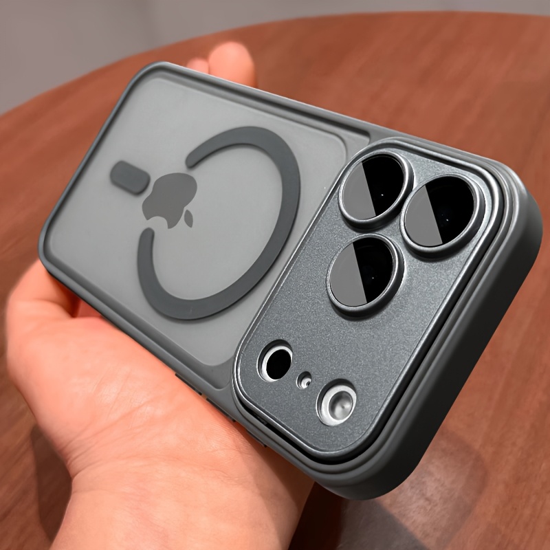 Phone Case - Luxury Magnetic Wireless Charge Phone Case Suitable for Iphone 17 Pro Max Air 16 15 14 13 12 11 Pro Max Plus Matte Translucent Hard Back Armor Shockproof Camera Lens Protection Cover - Image 5