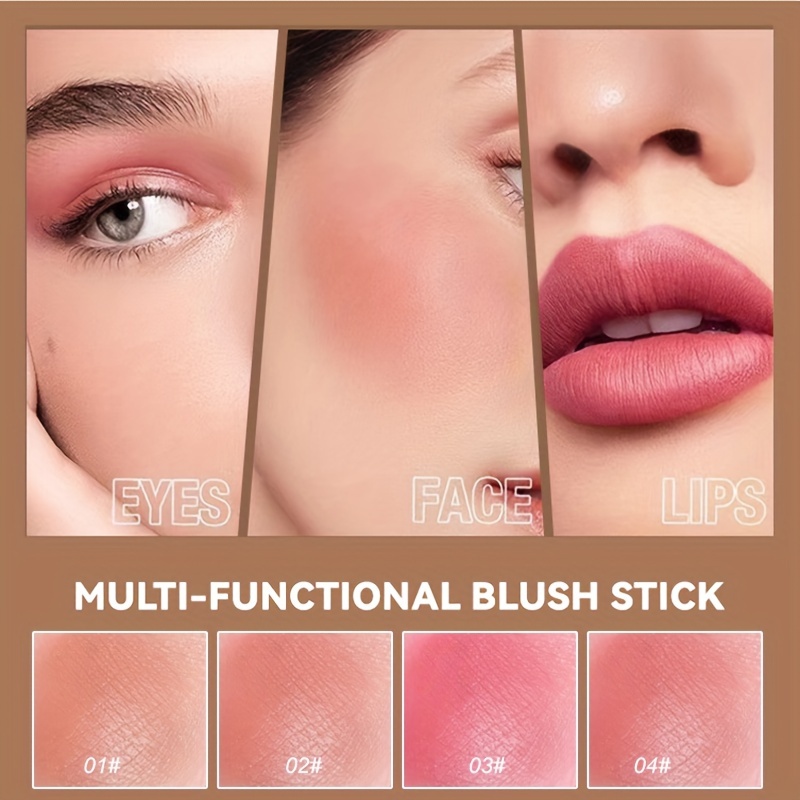 Double Head Comely Powder Blusher Stick Blusher Cream Waterproof and Mist - Image 2