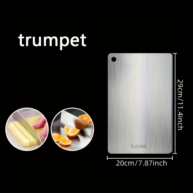 Double-Sided Stainless Steel Cutting Board – Rust-Resistant, Food-Grade for Meat, Fruits & Vegetables - Image 5