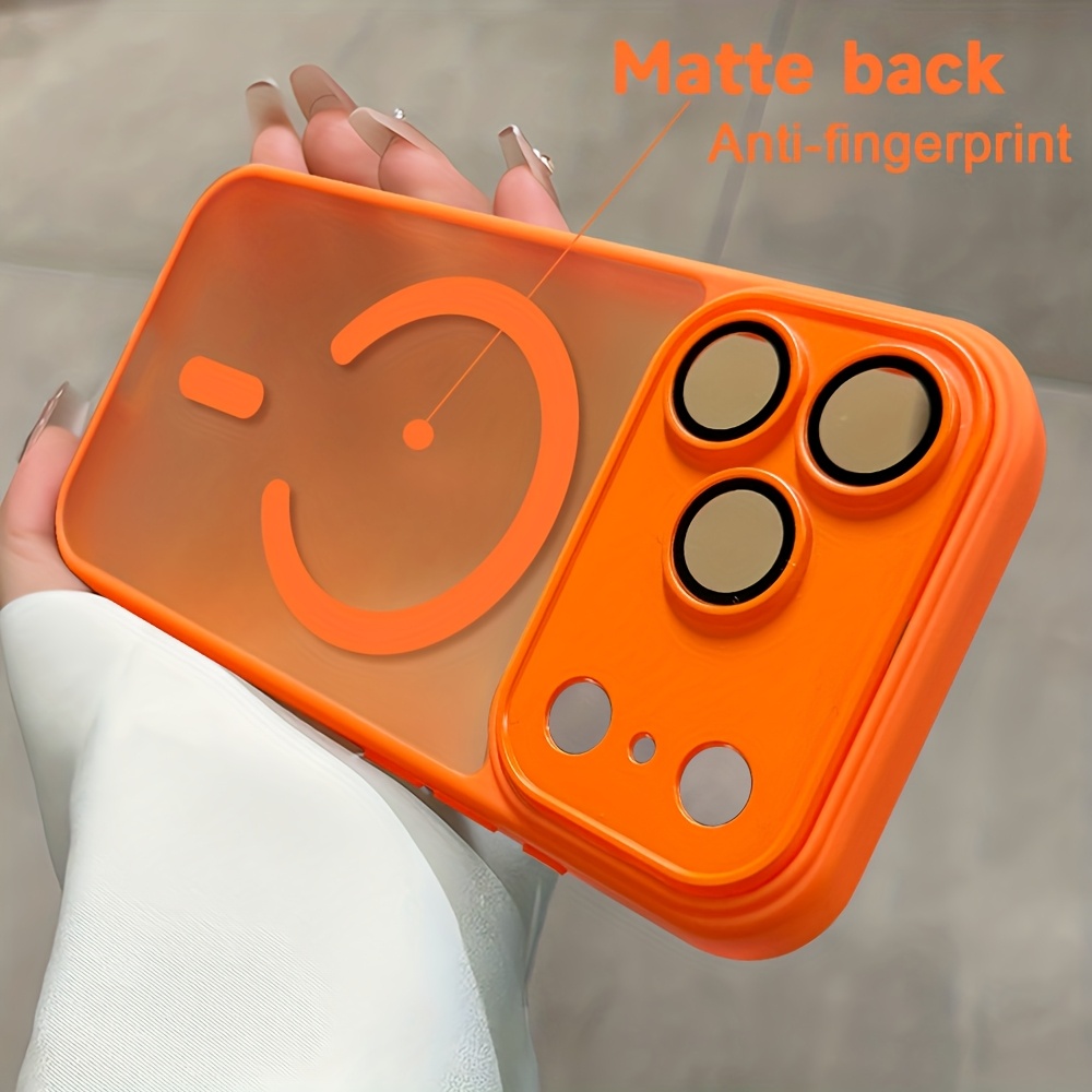 Phone Case - Luxury Magnetic Wireless Charge Phone Case Suitable for Iphone 17 Pro Max Air 16 15 14 13 12 11 Pro Max Plus Matte Translucent Hard Back Armor Shockproof Camera Lens Protection Cover - Image 2