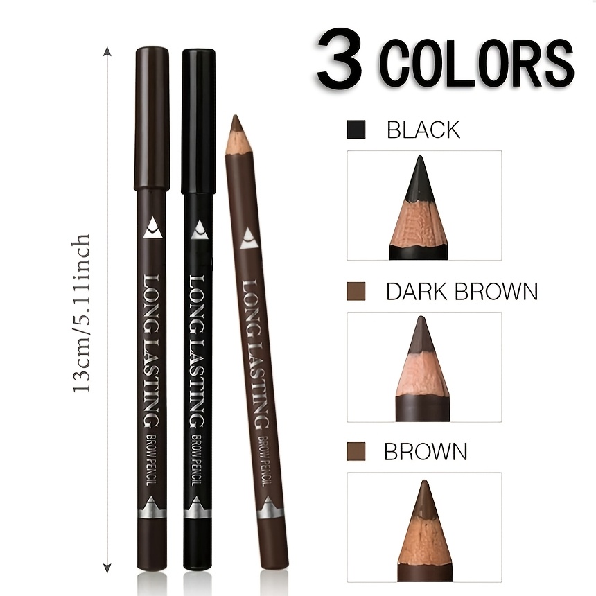 3 Set Eye Pencil Comely Waterproof , Long Lasting Use Also For Brows - Image 5