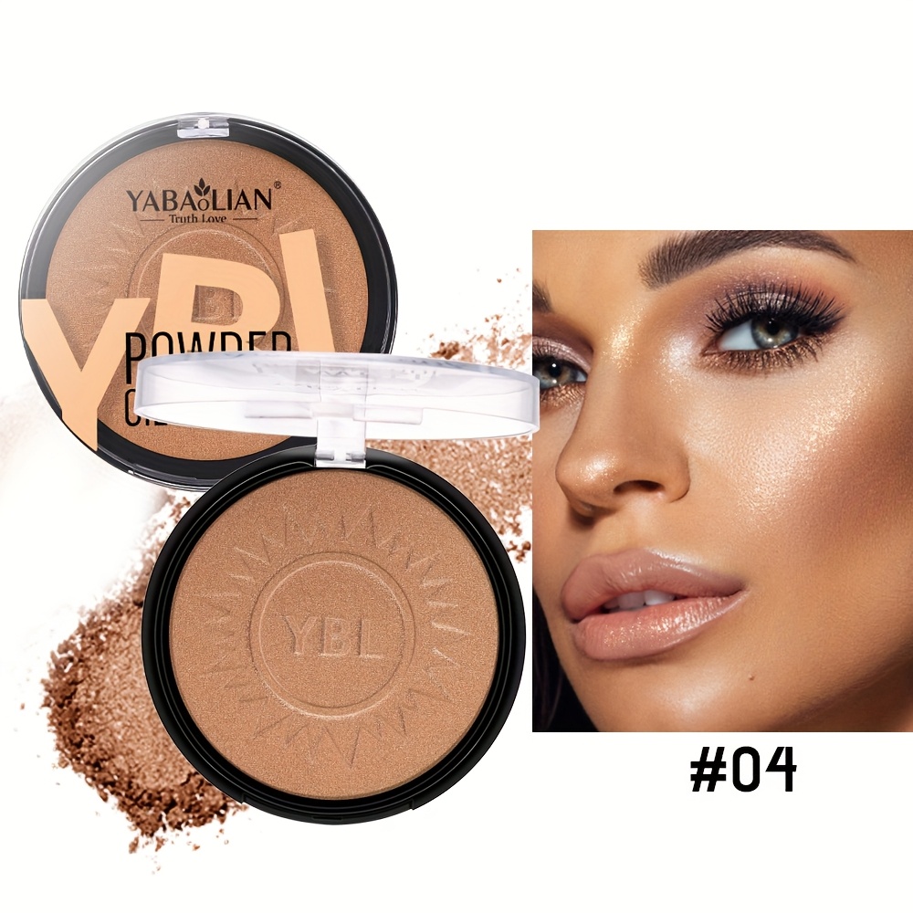 YABAOLIAN/Comely Wheat Pearlescent Powder with Glitter Fantastic Contouring colors Highlighter Finishing Powder - Image 3