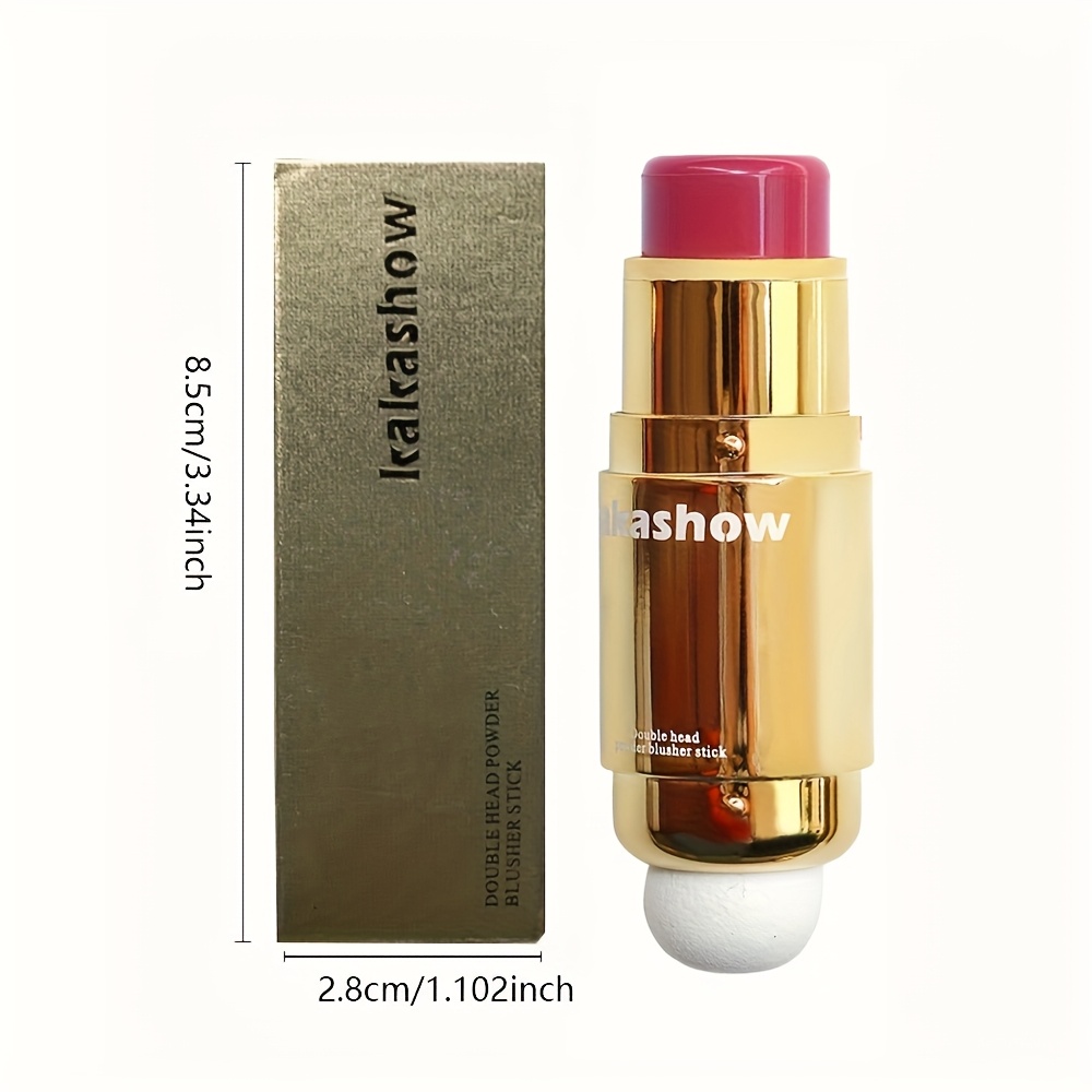 Double Head Comely Powder Blusher Stick Blusher Cream Waterproof and Mist - Image 6