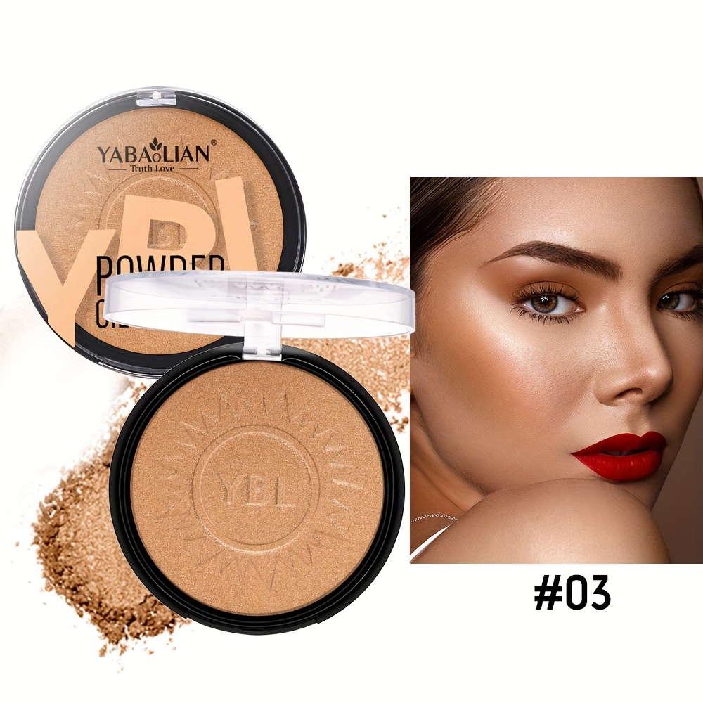 YABAOLIAN/Comely Wheat Pearlescent Powder with Glitter Fantastic Contouring colors Highlighter Finishing Powder - Image 9