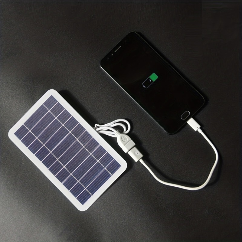 Portable Solar Charger with USB Output – Outdoor Power Bank with Flashlight & Fan for Camping - Image 3
