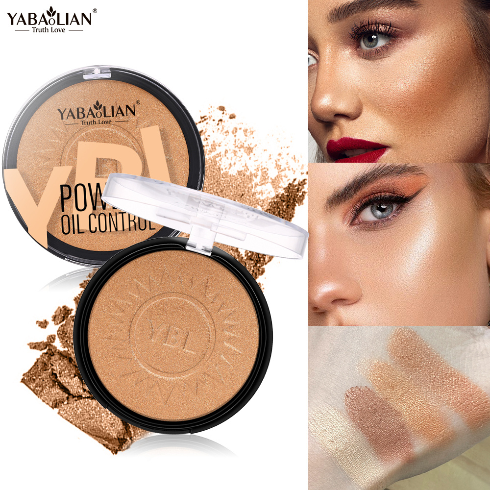 YABAOLIAN/Comely Wheat Pearlescent Powder with Glitter Fantastic Contouring colors Highlighter Finishing Powder - Image 2